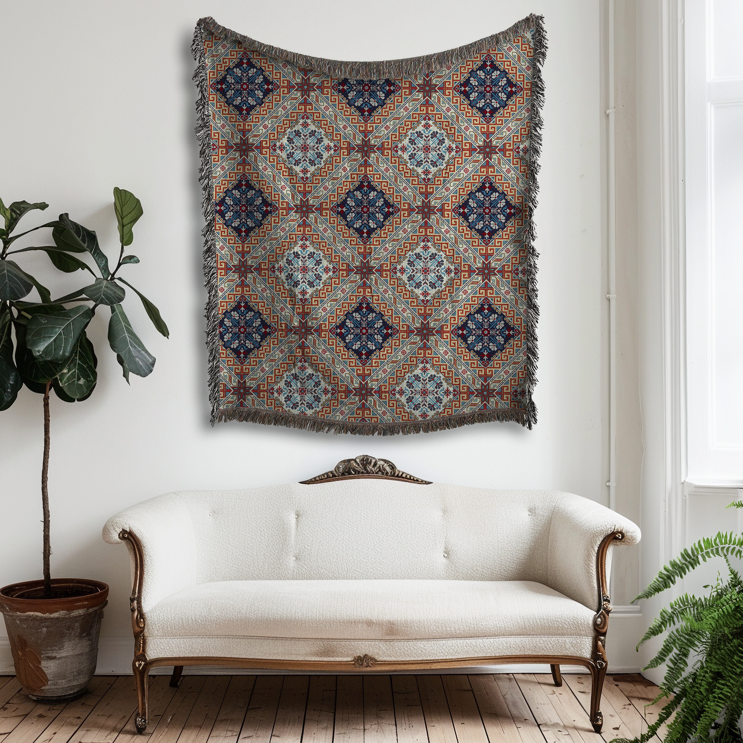 Ivory Minaret Throw